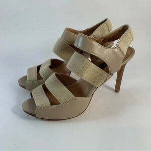 Ann Taylor Neutral Strappy High Heels